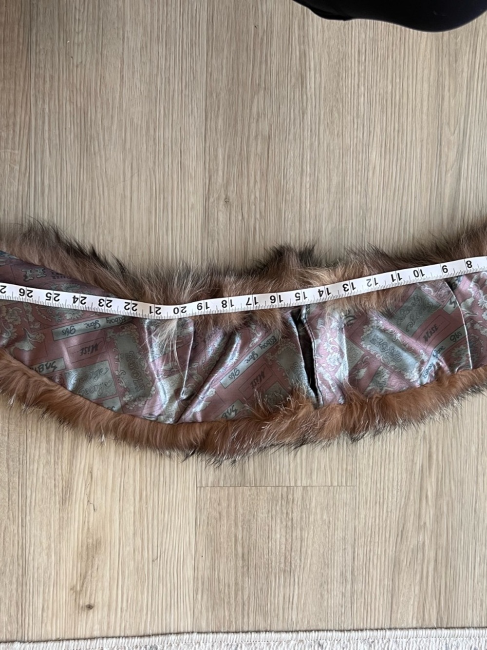 Vintage Real Fox Fur Collar Shawl Wrap | Brown Multi-Tone Boho Western Mob Wife - Picture 5 of 7